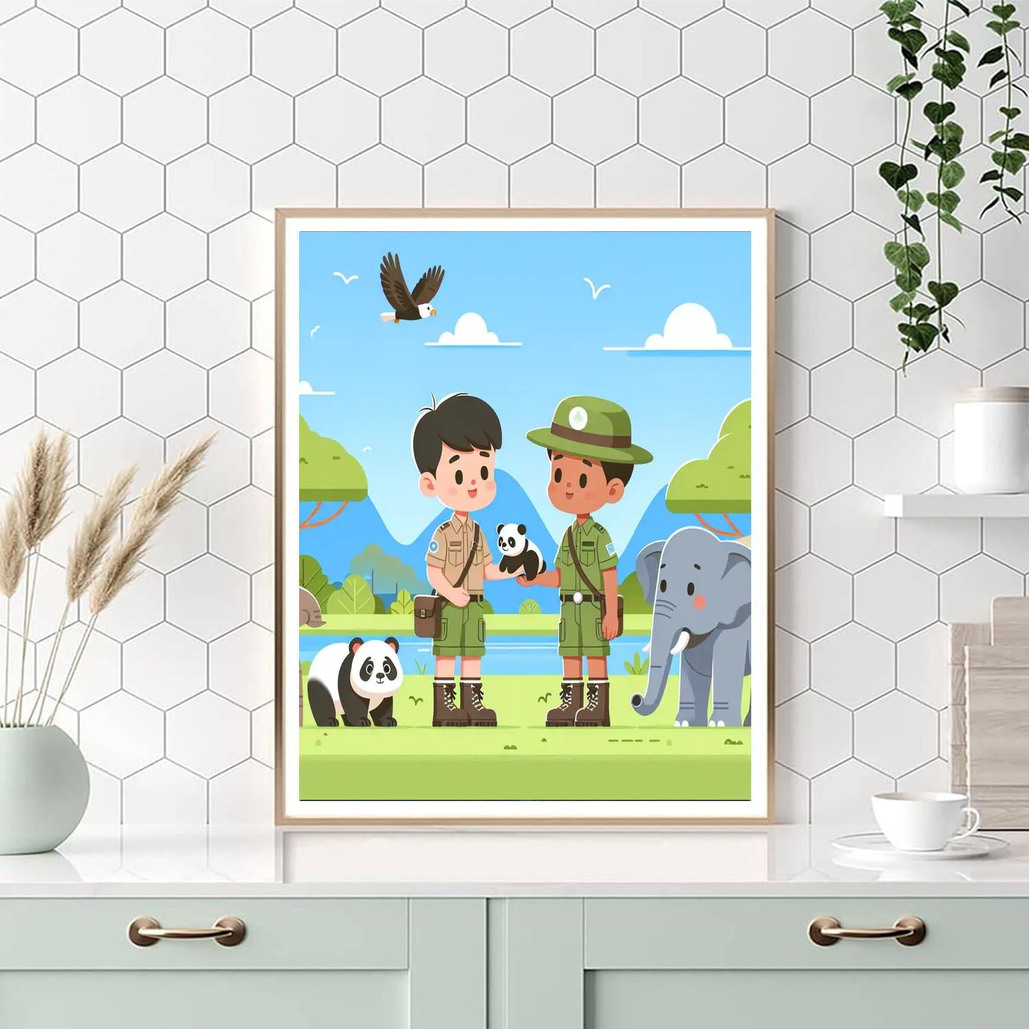 Wildlife Conservation Quest DIY Paint By Numbers