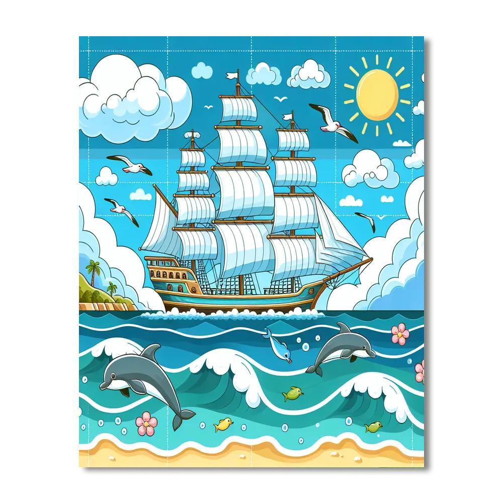 Sailing Adventure Odyssey Numbered Painting Kits