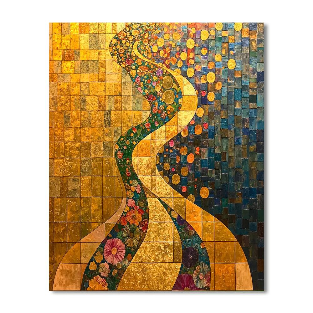 Gustav Klimt Inspired Organic Reverie  Paint By Numbers Kits