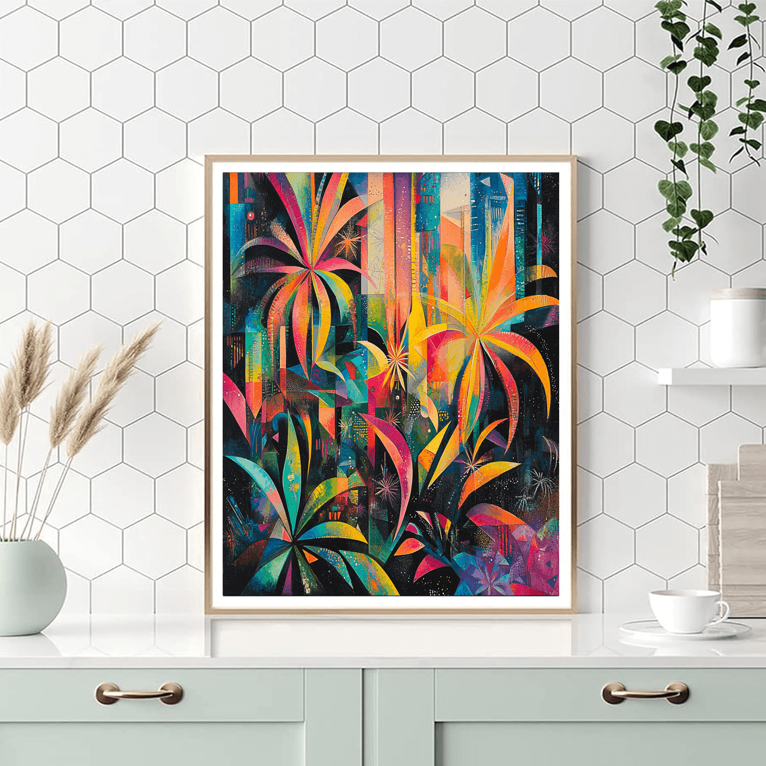 Wassily Kandinsky Inspired Expressionist Urban Jungle  Paint By Numbers Kits