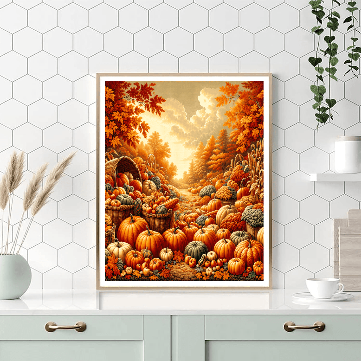 Autumn Harvest Glow Paint By Number