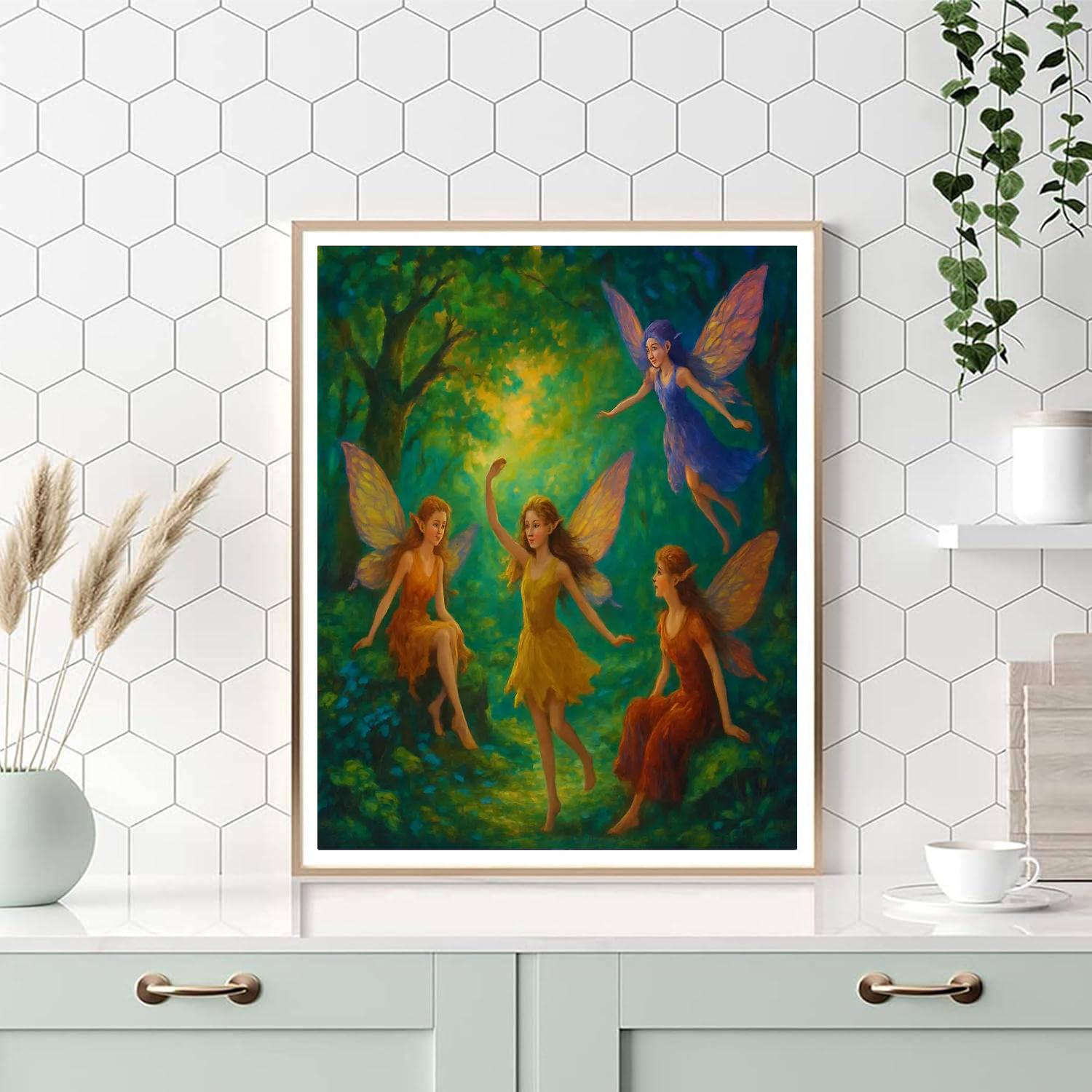 Fairy Woodland Tale Number Painting