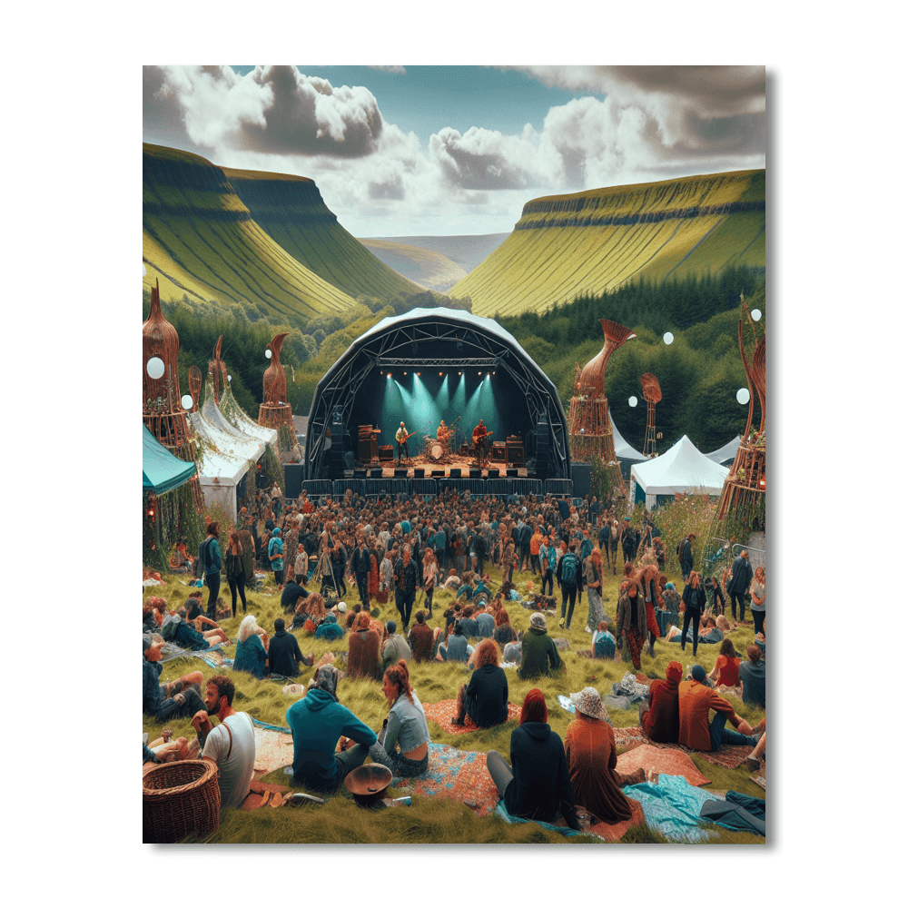 Green Man Festival - Wales Painting By Numbers Kit