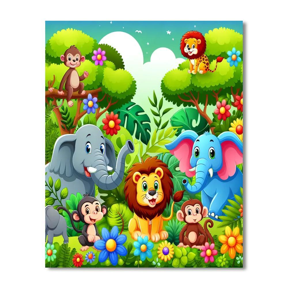 Safari Jungle Journey Paint By Number