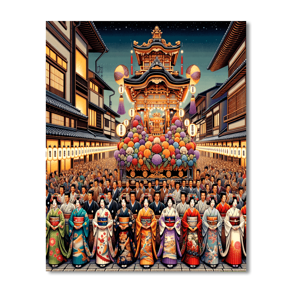 Gion Matsuri - Kyoto, Japan Paint By Color