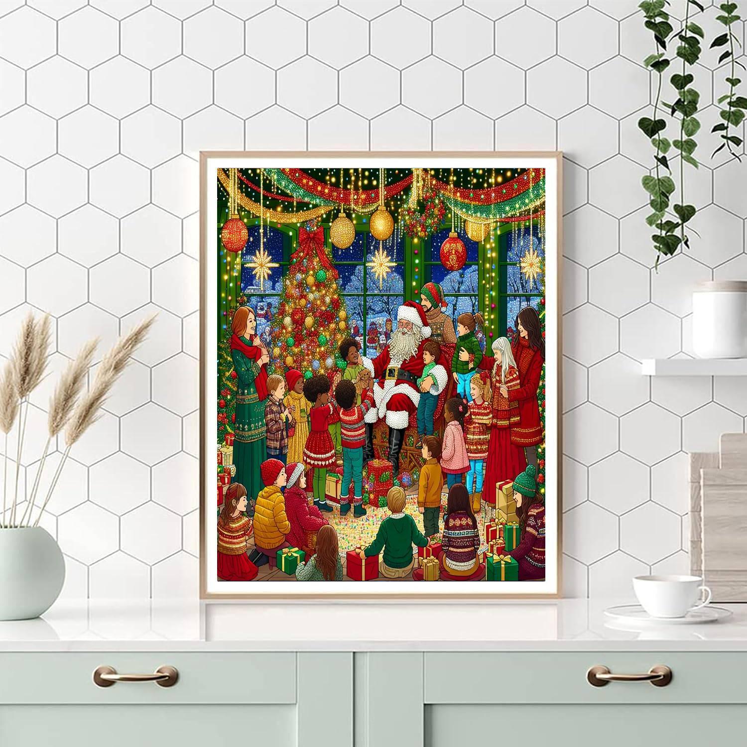 Harrods Christmas Grotto - United Kingdom Numbered Painting Kits