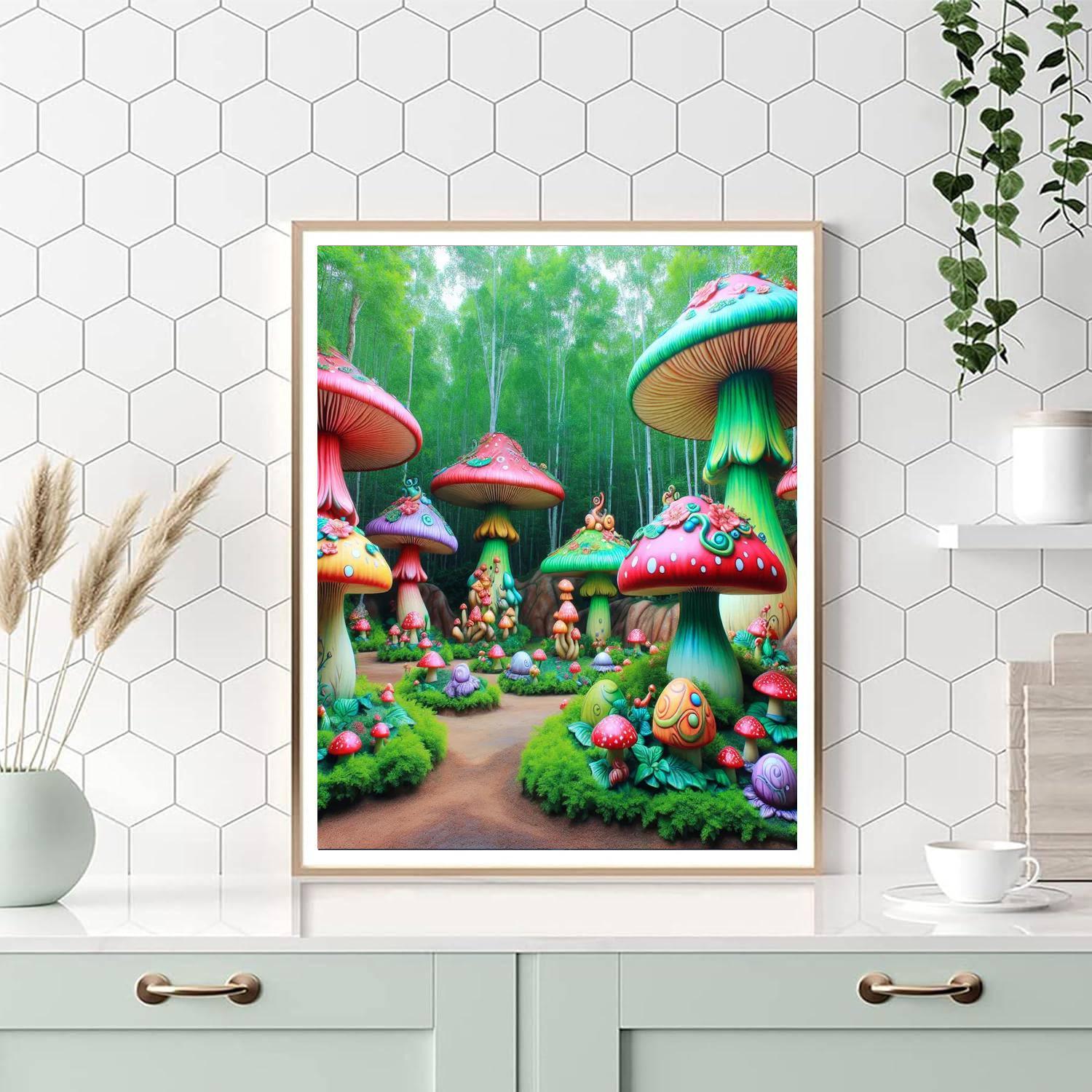 Fairytale Mushroom Enclave Paint By Numbers Kits