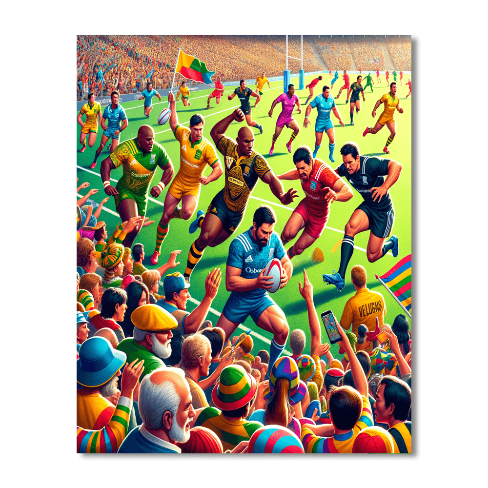 Wellington Sevens Number Painting