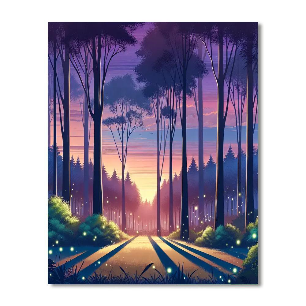 Twilight Forest Retreat Paint By Number