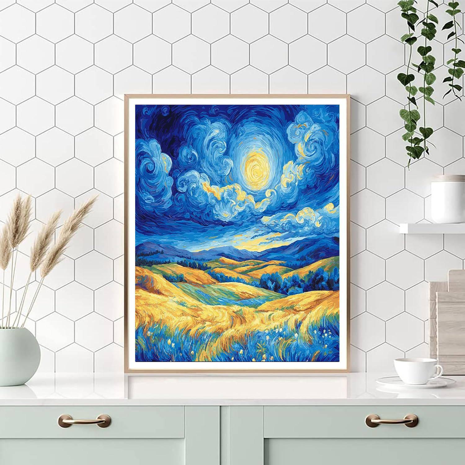 Vincent Van Gogh Inspired Wanderlust  DIY Paint By Numbers