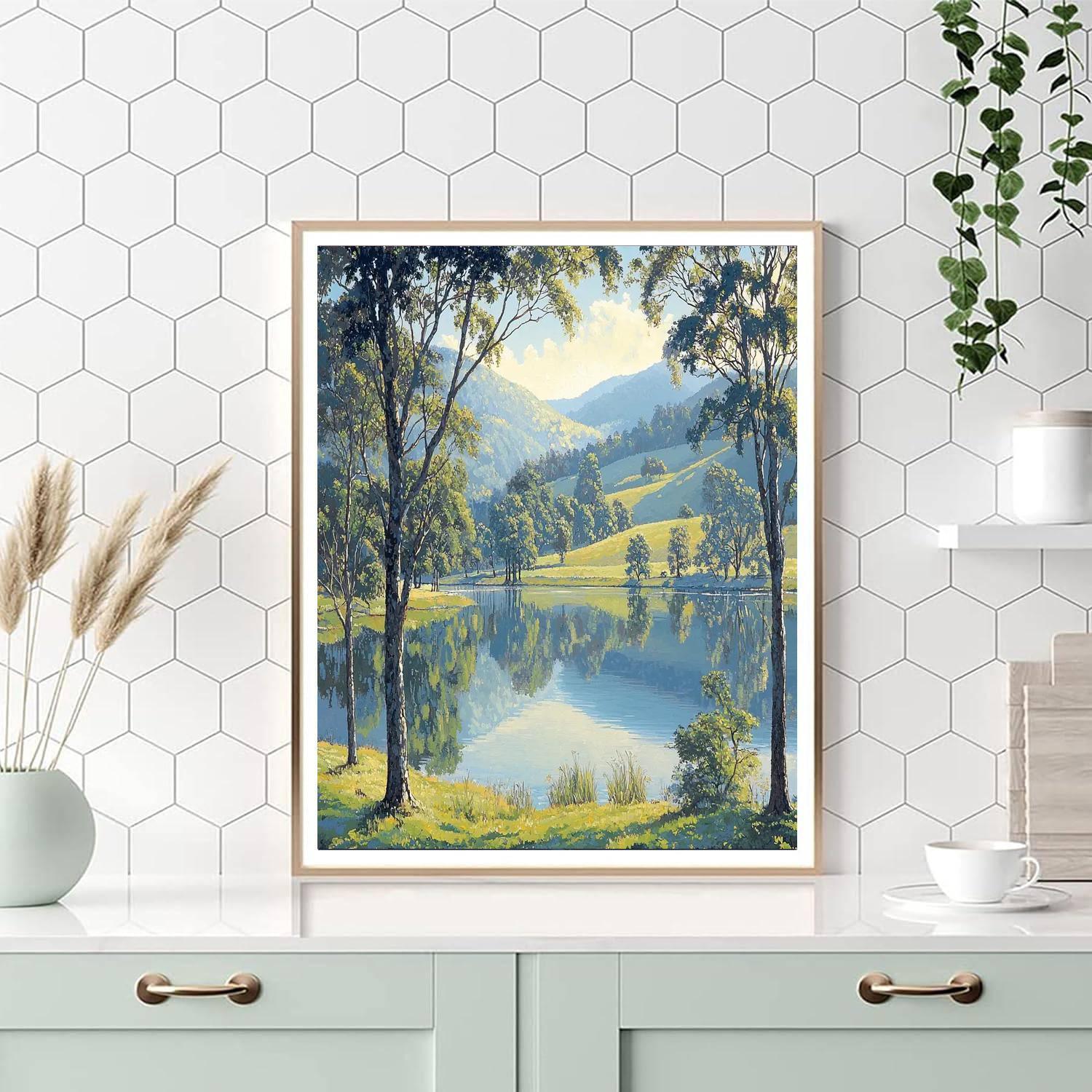 John Constable Inspired Reflections On Water  Numbered Painting Kits