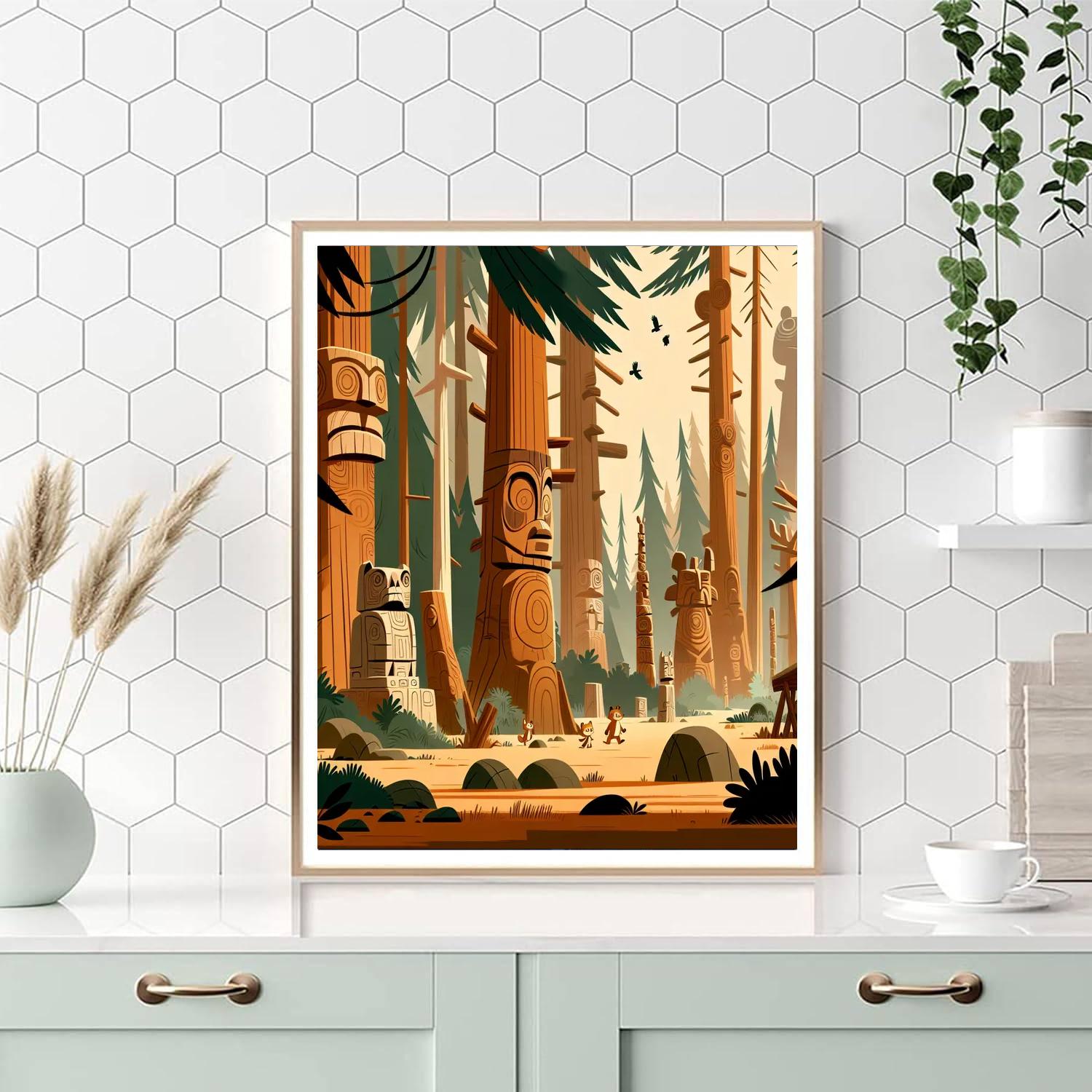 Timberland Totem Adventure Number Painting