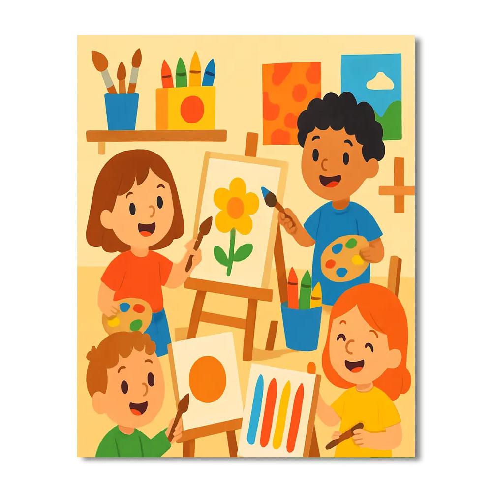 My Little Artist Studio Numbered Painting Kits