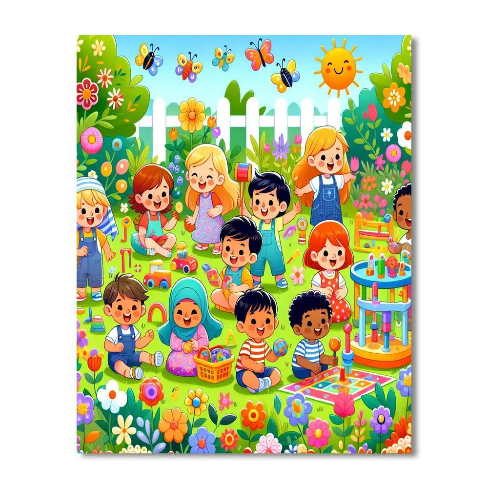 Sunny Garden Playtime Paint By Numbers Kits
