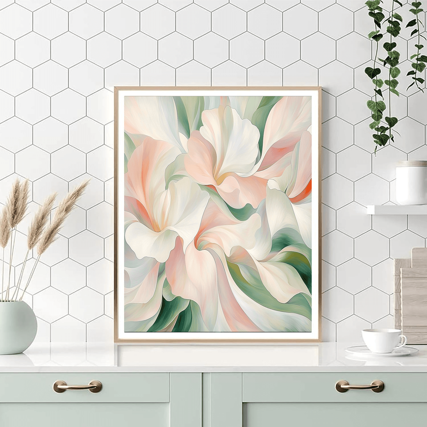 Georgia O'Keeffe Inspired Petals In The Wind  Paint By Numbers Art