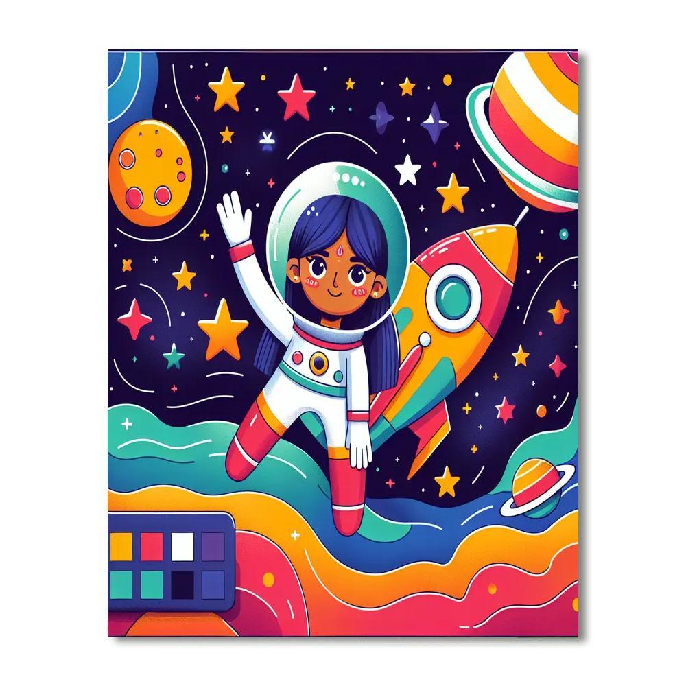 Space Mission Exploration Numbered Painting Kits