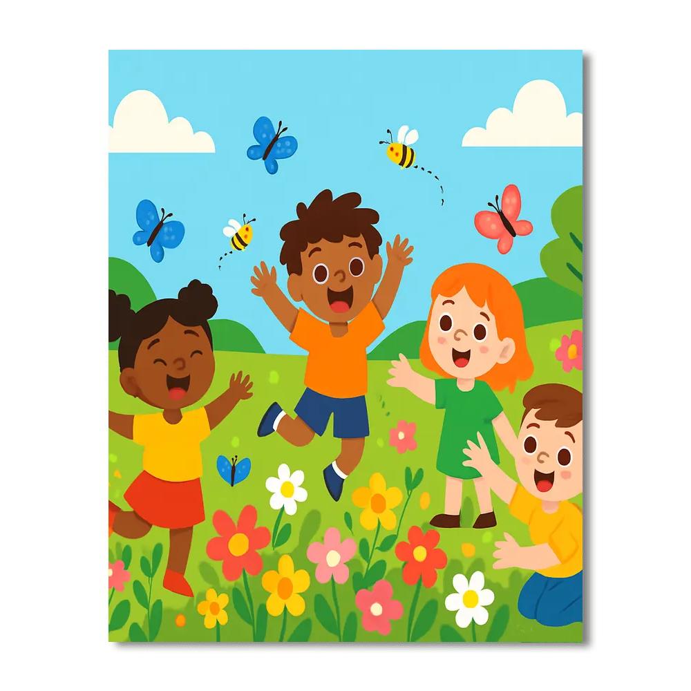 Festive Spring Fling DIY Paint By Numbers