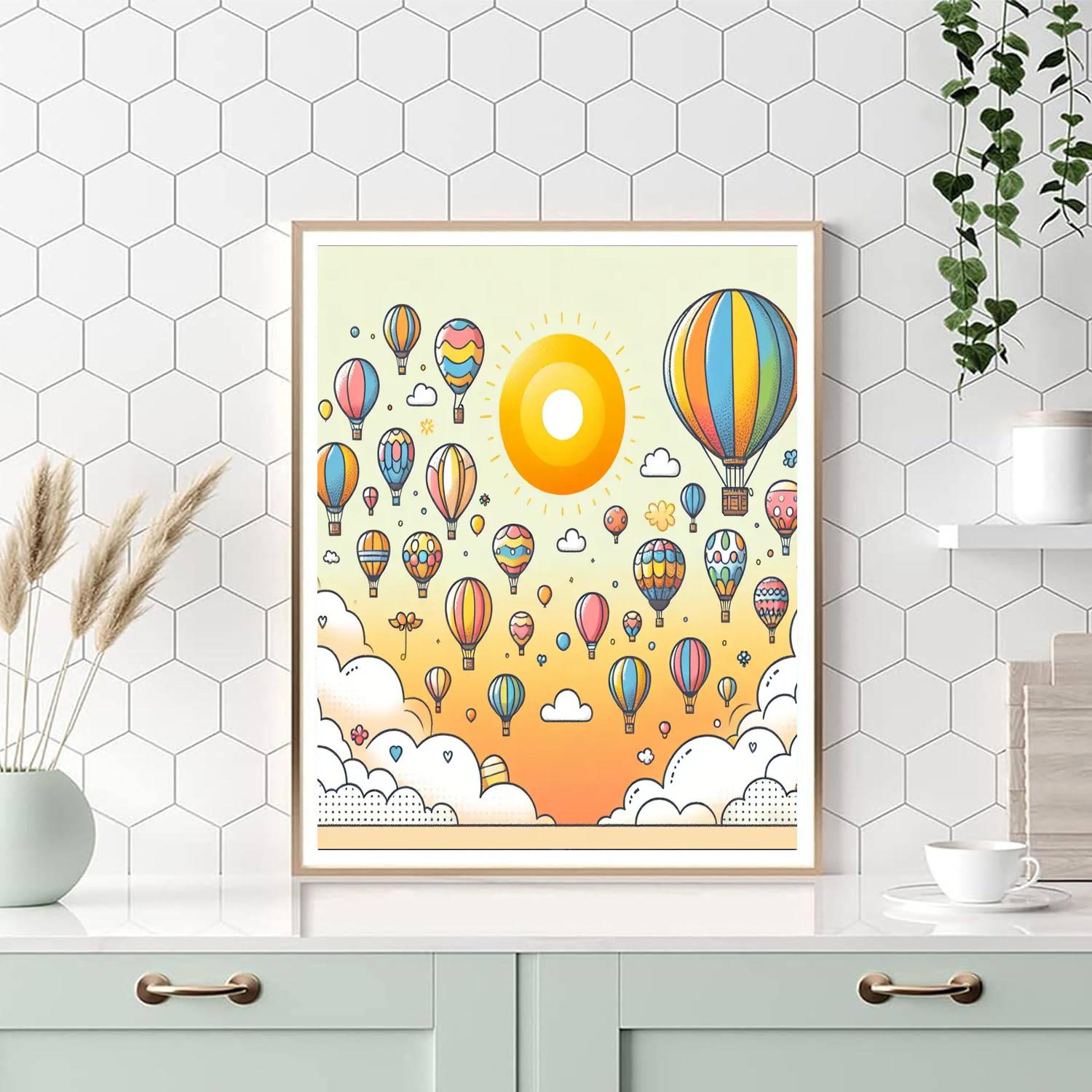 Dreamy Balloon Adventures Numbered Painting Kits