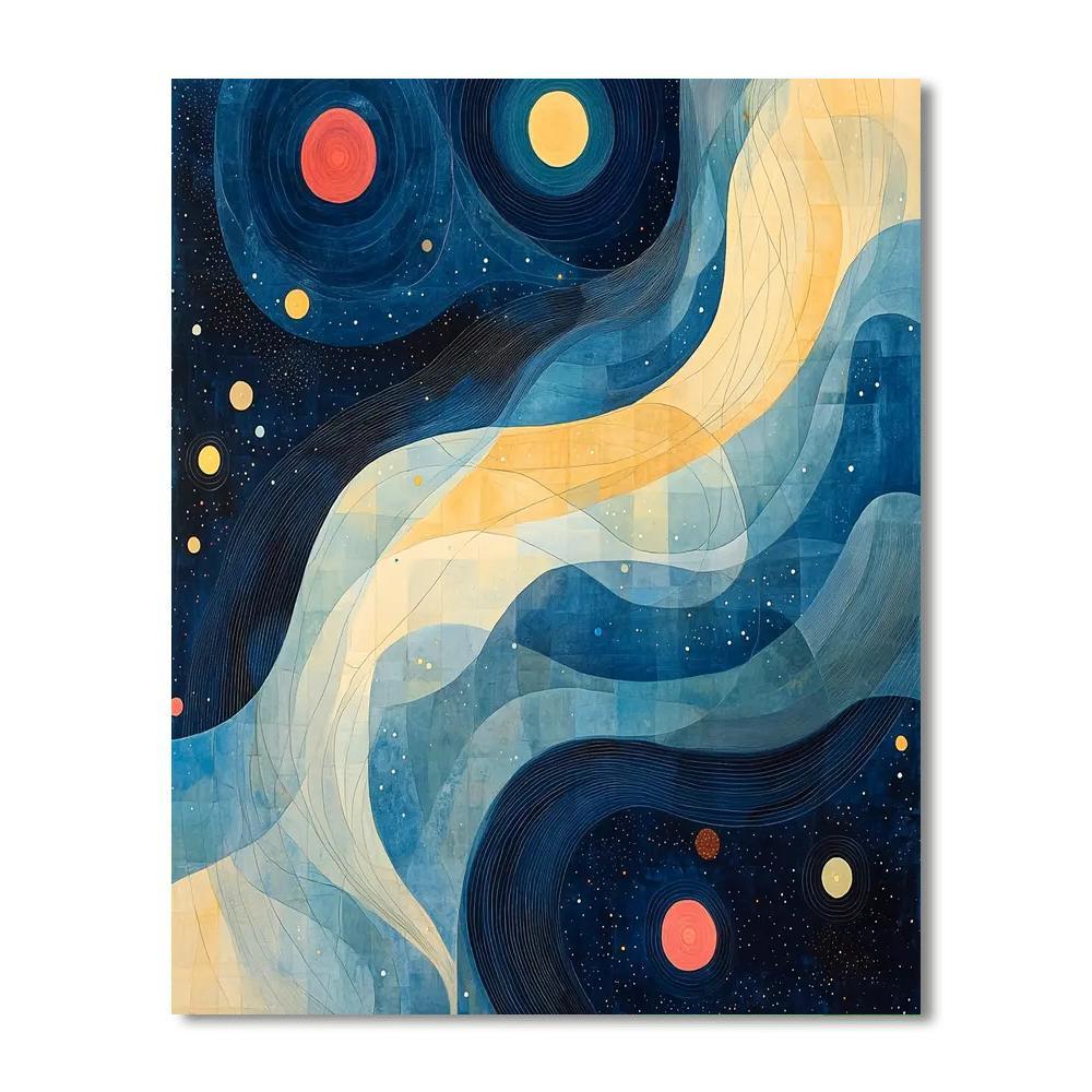 Paul Klee Inspired Cosmic Whimsy  Paint By Number