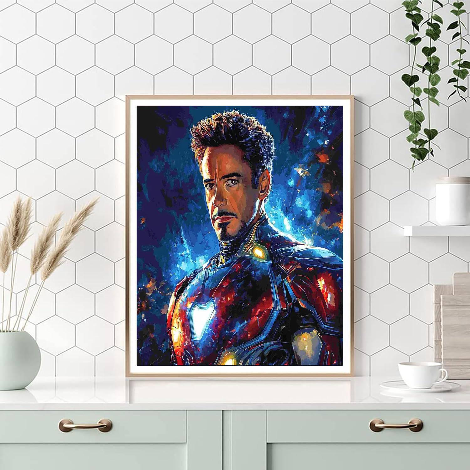 Robert Downey Jr.: Iron Man's Unbreakable Legacy Number Painting