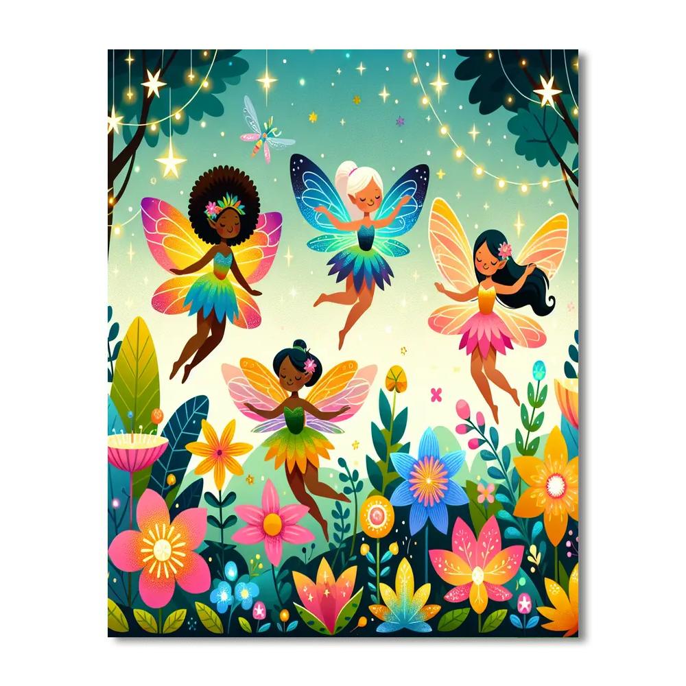 The Magical Fairy Garden DIY Paint By Numbers
