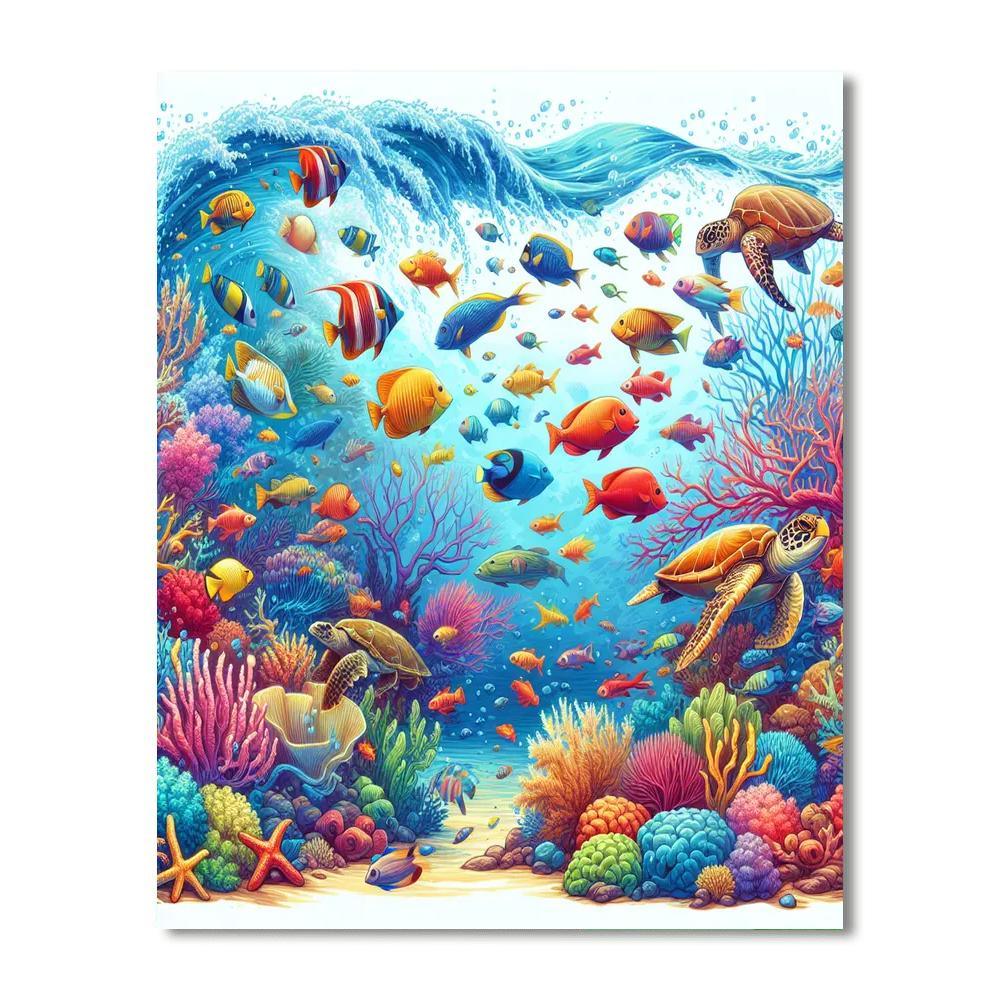 Charming Under The Sea Adventure Paint By Number
