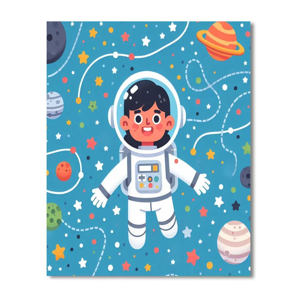 Starry Space Journey Paint By Numbers Kits