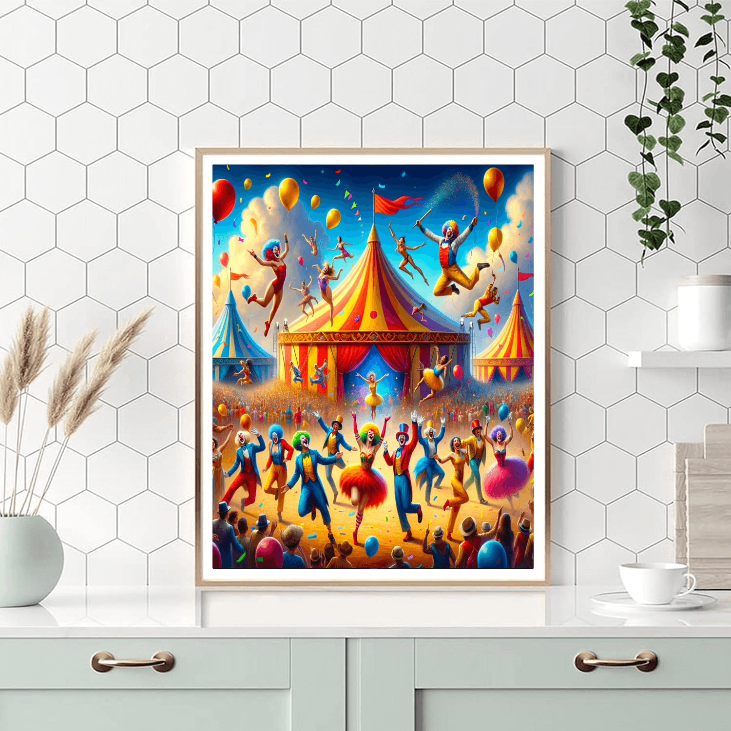 Joyful Circus Spectacle - DIY Painting By Numbers Kit