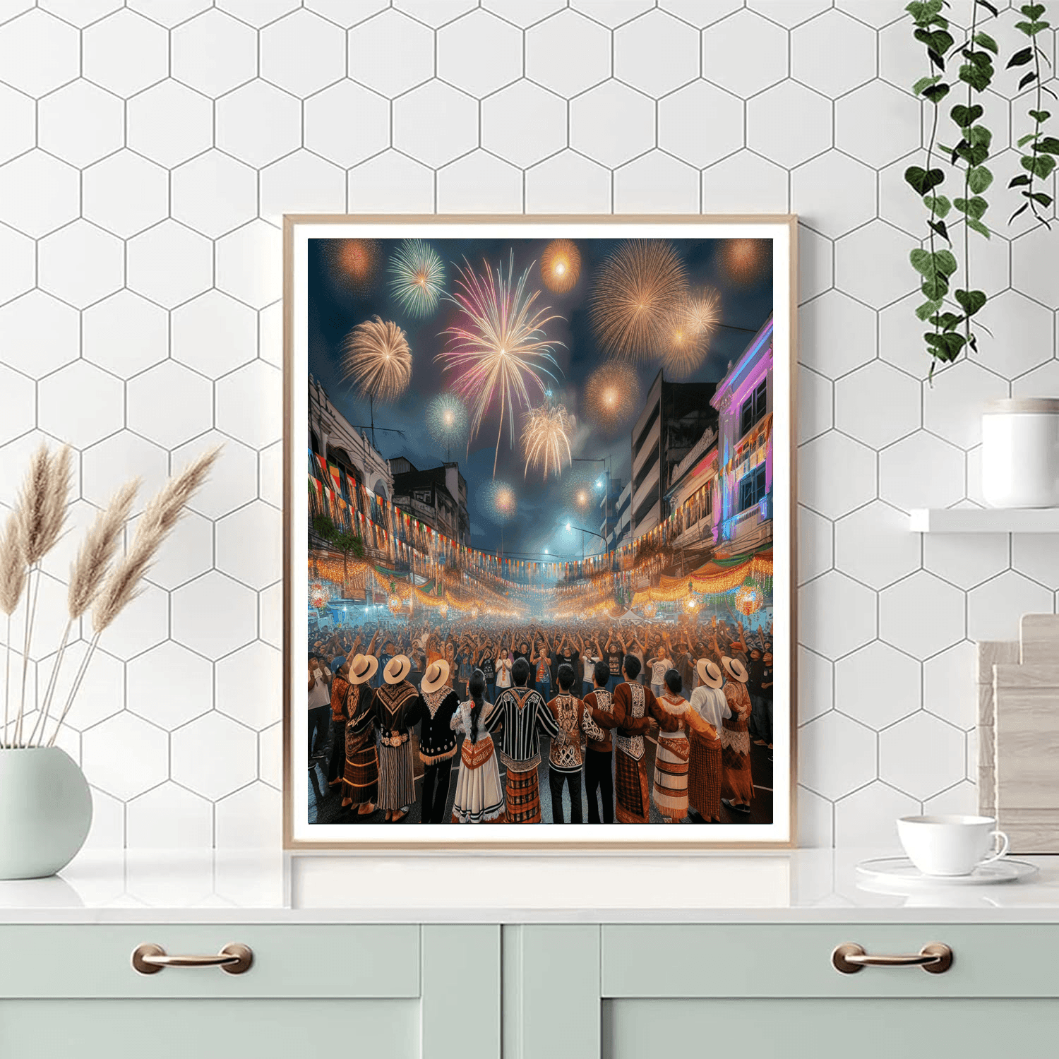 Karnaval Kembang Api Paint By Numbers Art