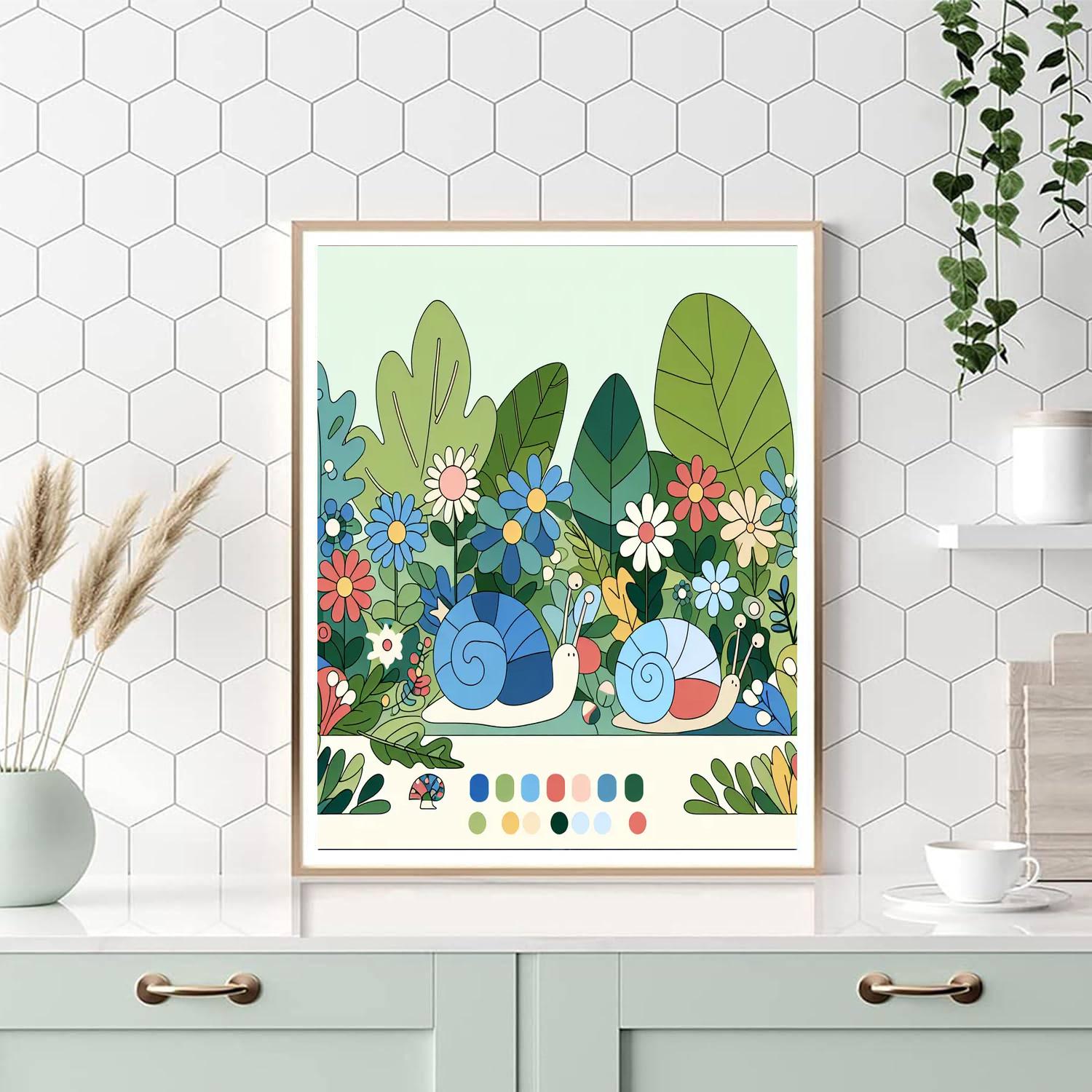 Snail’s Snuggly Sanctuary Paint By Numbers