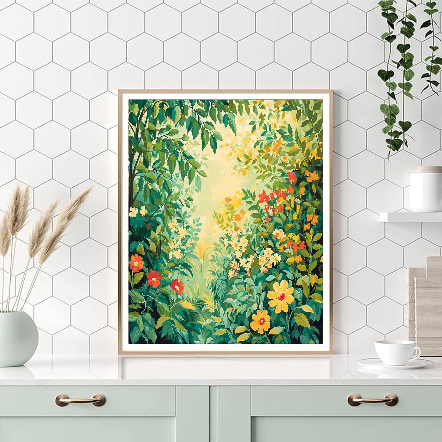 Leonardo Da Vinci Inspired Mystical Garden Study  Paint By Numbers