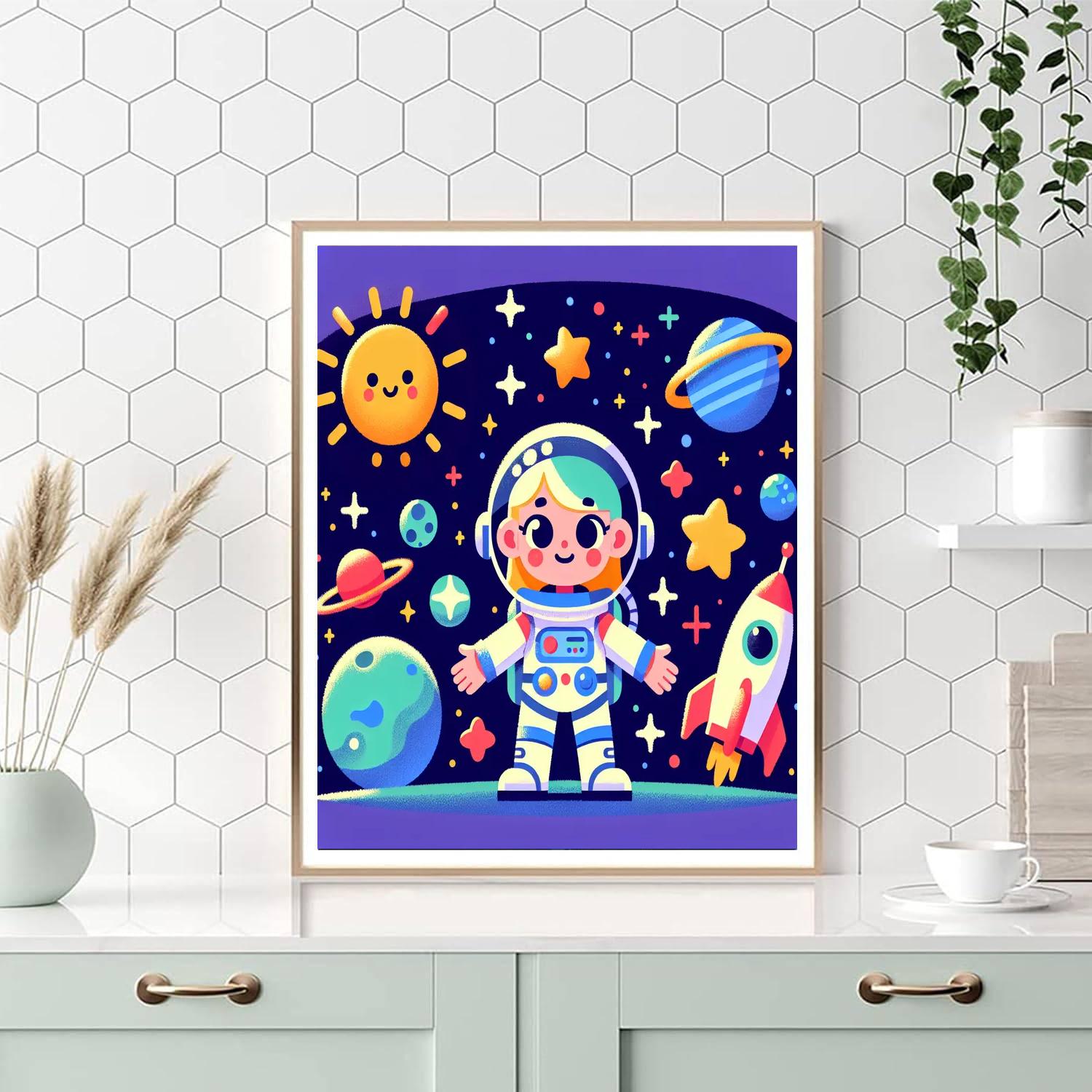 Galactic Explorer's Odyssey DIY Paint By Numbers