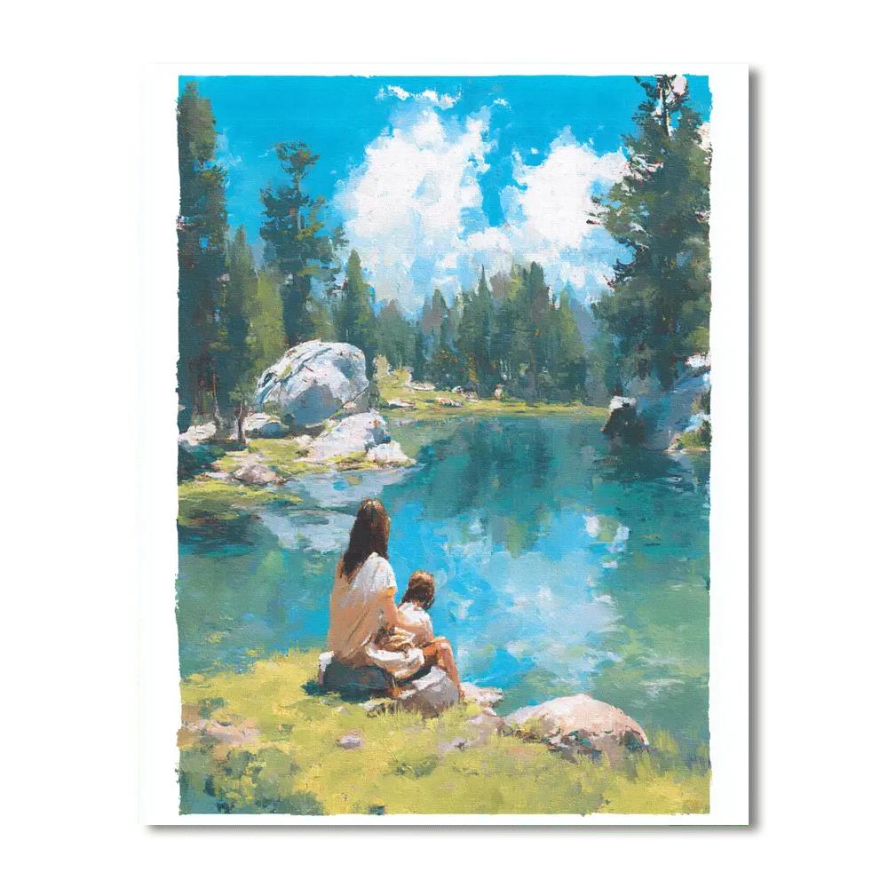 Reflections Of Nurturing Love Painting Number Kit