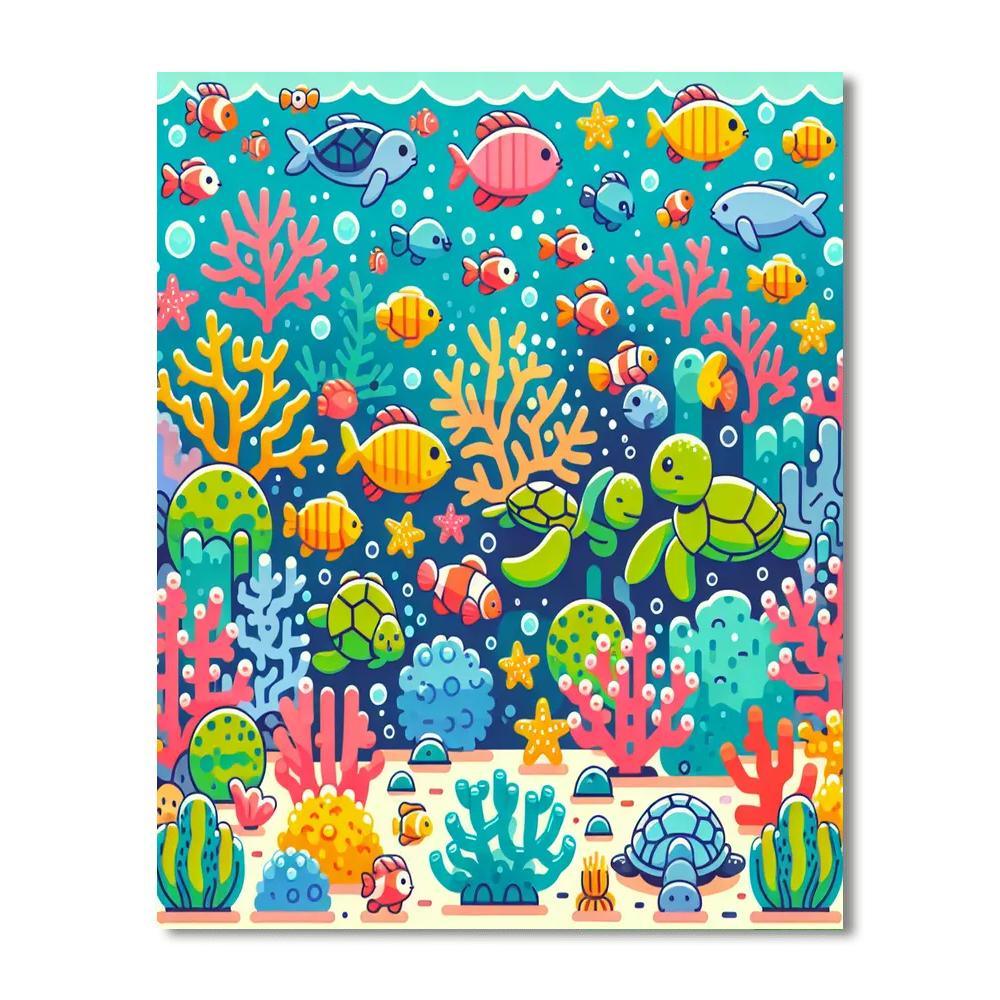 Undersea Discovery Quest Numbered Painting Kits