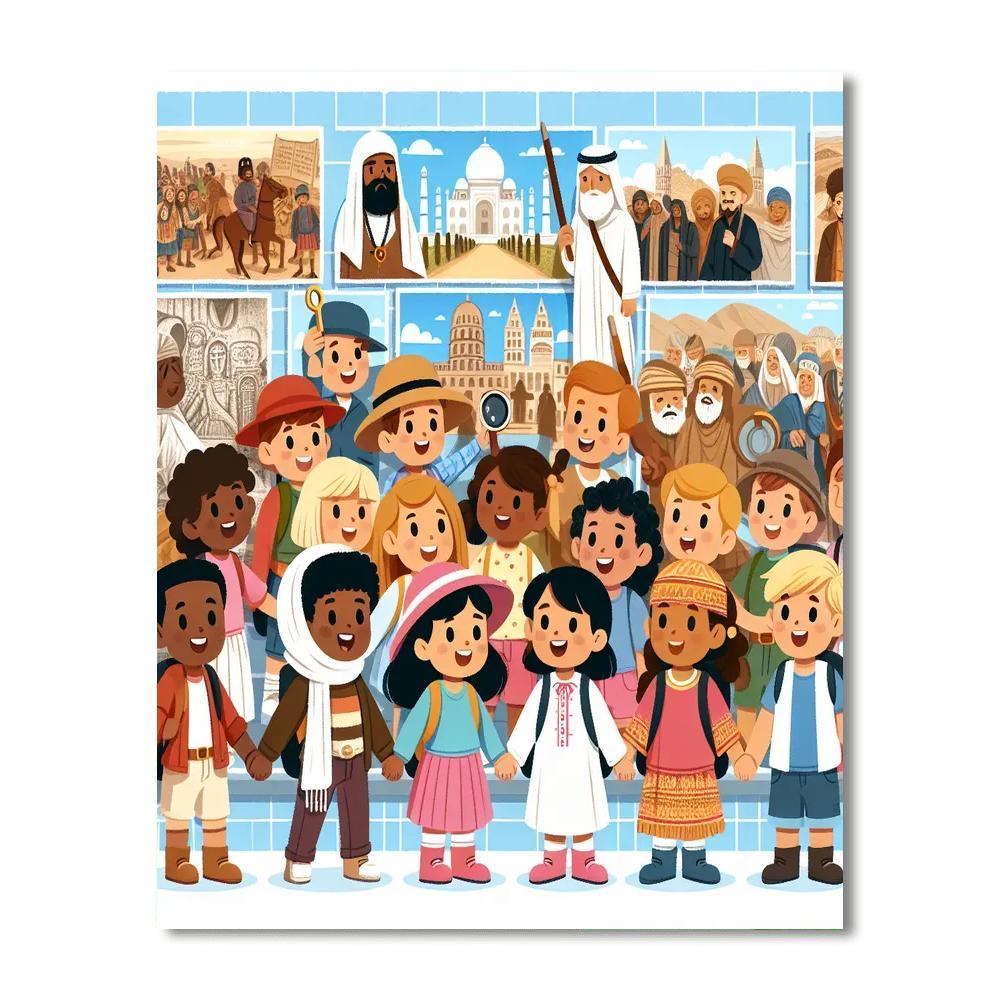 Historical Journey Chronicles Painting Number Kit
