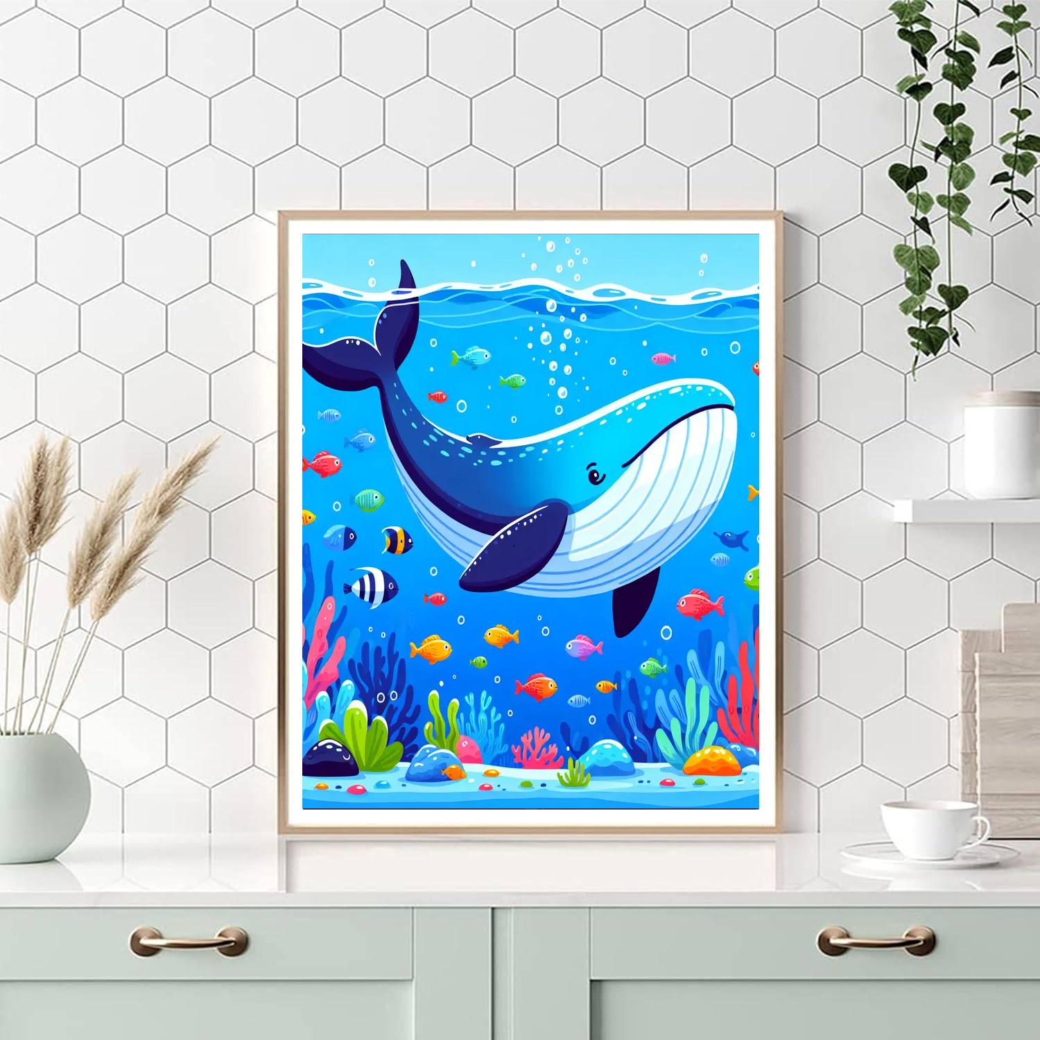 Mighty Whale DIY Paint By Numbers