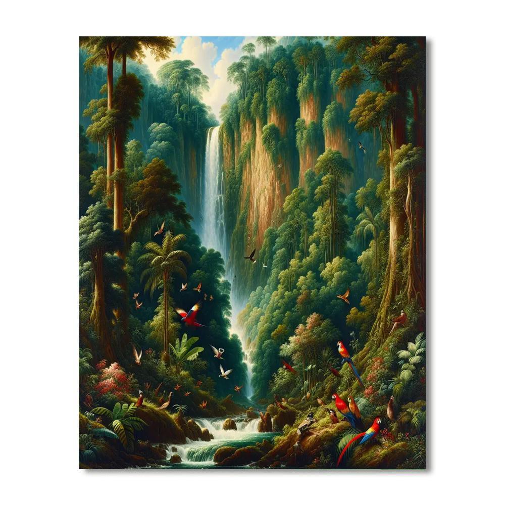 Dreamlike Rainforest Expedition Paint By Color
