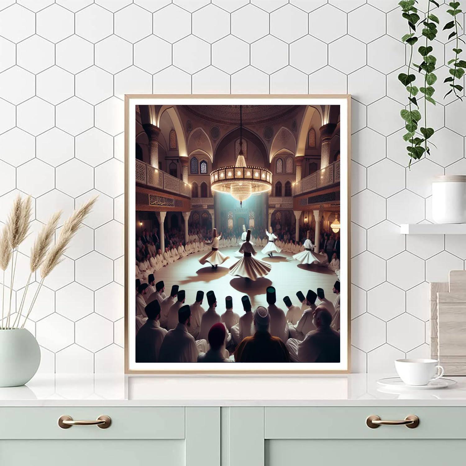 Whirling Dervishes Festival - Turkey Painting Number Kit