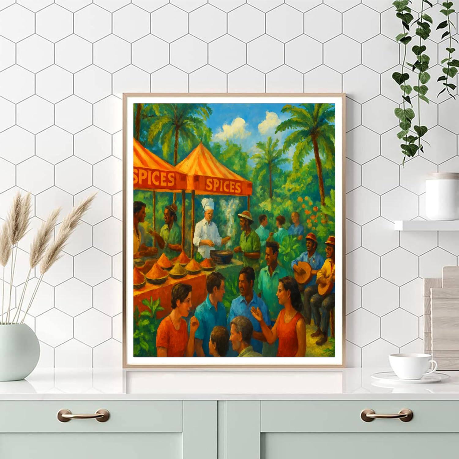 Spice Festival - Grenada Painting By Numbers Kit