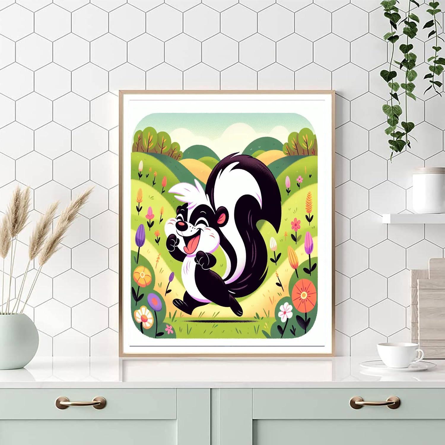 Spunky Skunk Paint By Color