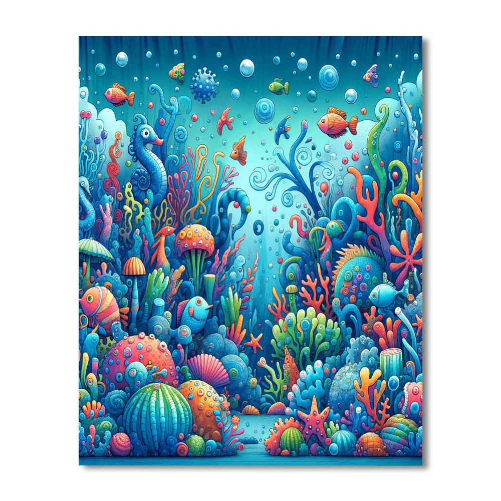 Fantasy Ocean Explorer Paint By Numbers Art