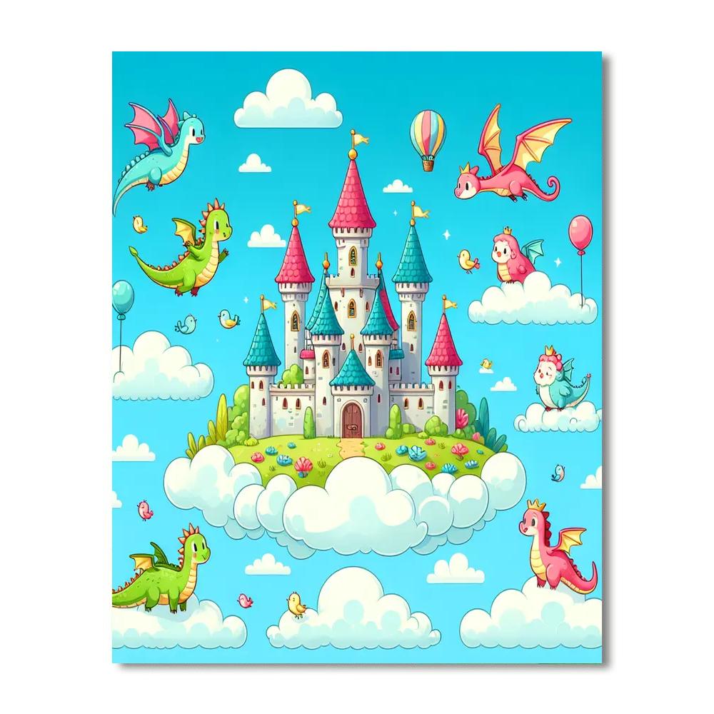 Cloud Castle Kingdom Paint By Numbers