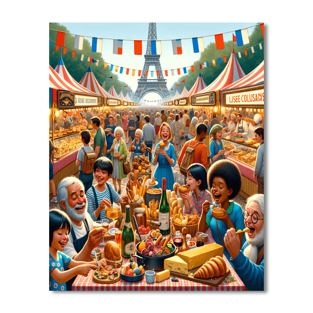 Fête De La Gastronomie - France Paint By Number