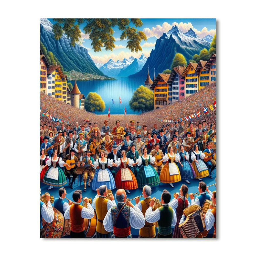 Fête Des Vignerons - Vevey, Switzerland Paint By Number