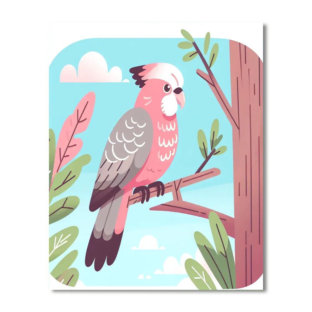 Gigantic Galah Paint By Numbers Art