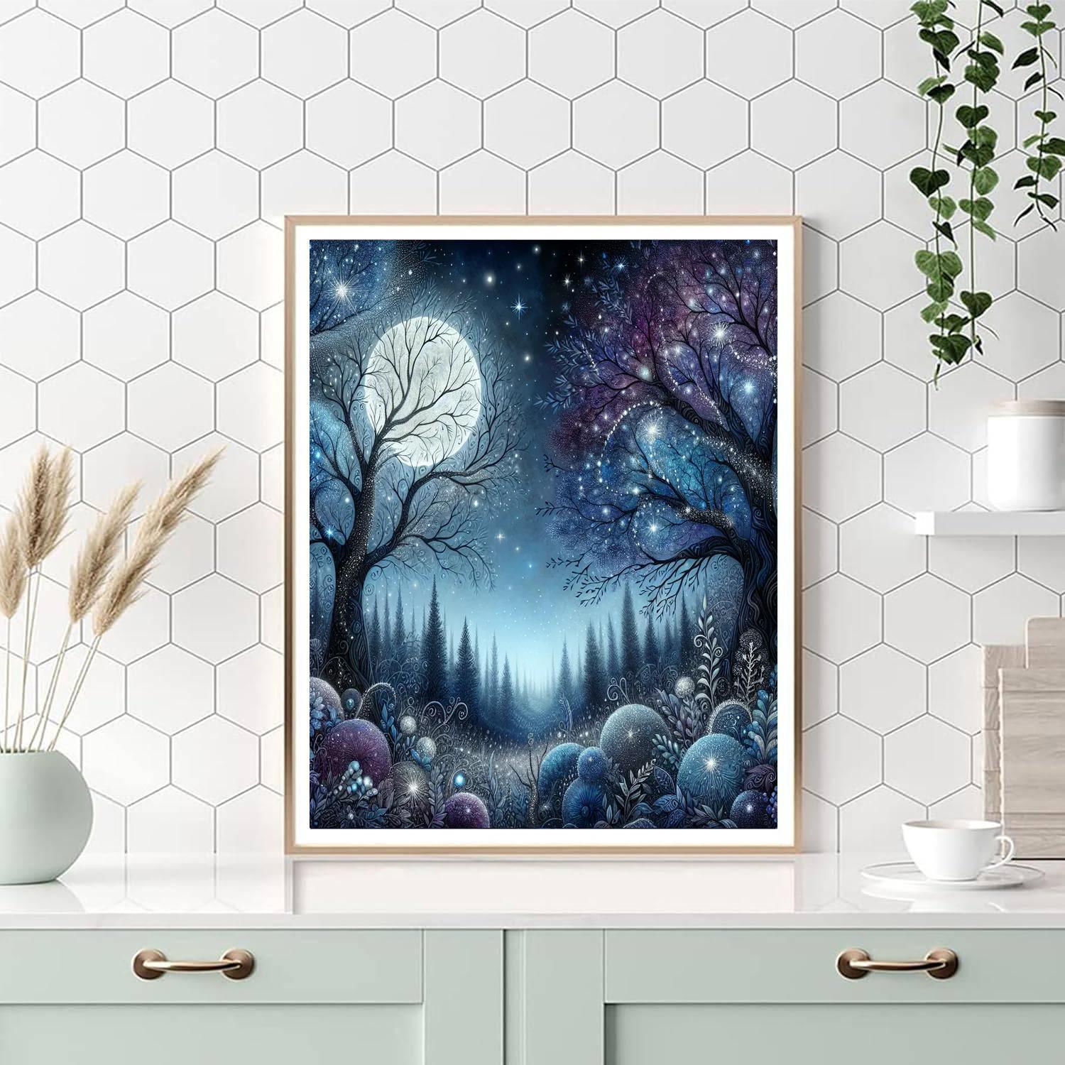 Starlit Fantasy Forest Paint By Numbers Kits