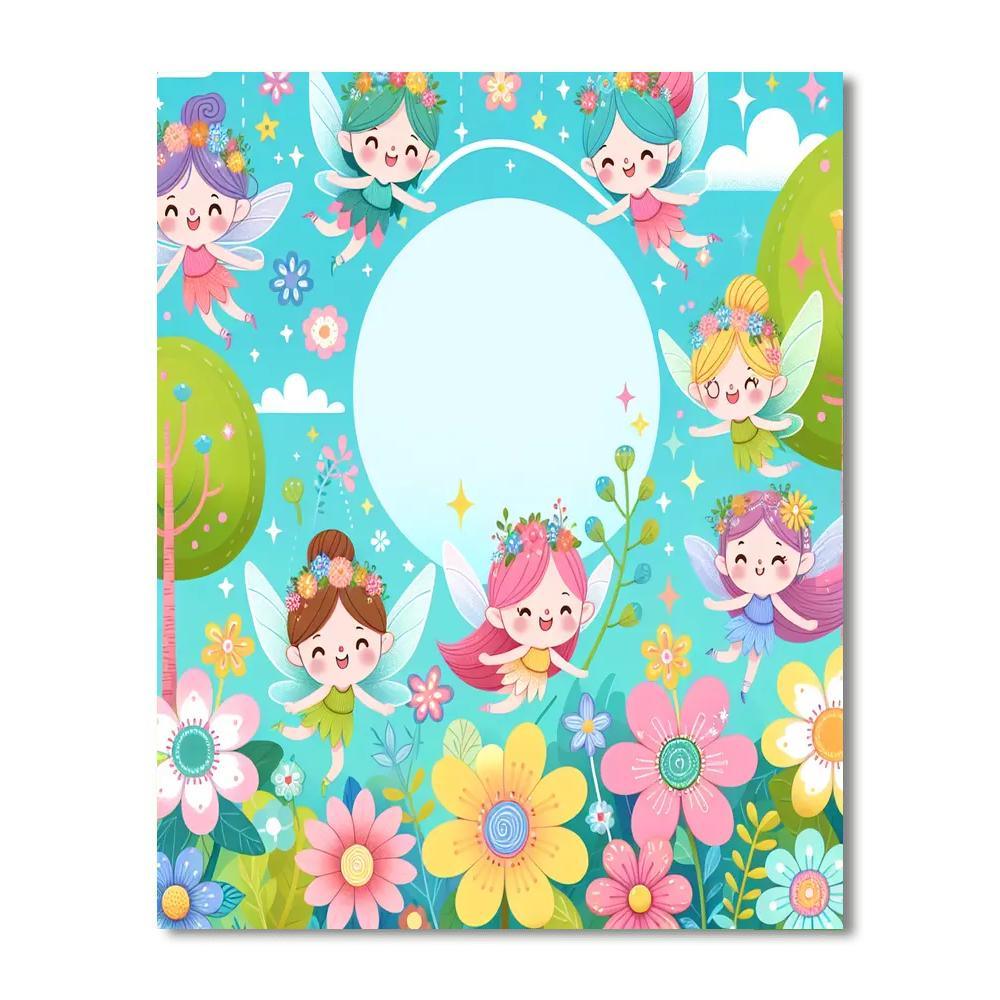 Playful Fairy Friends Paint By Number