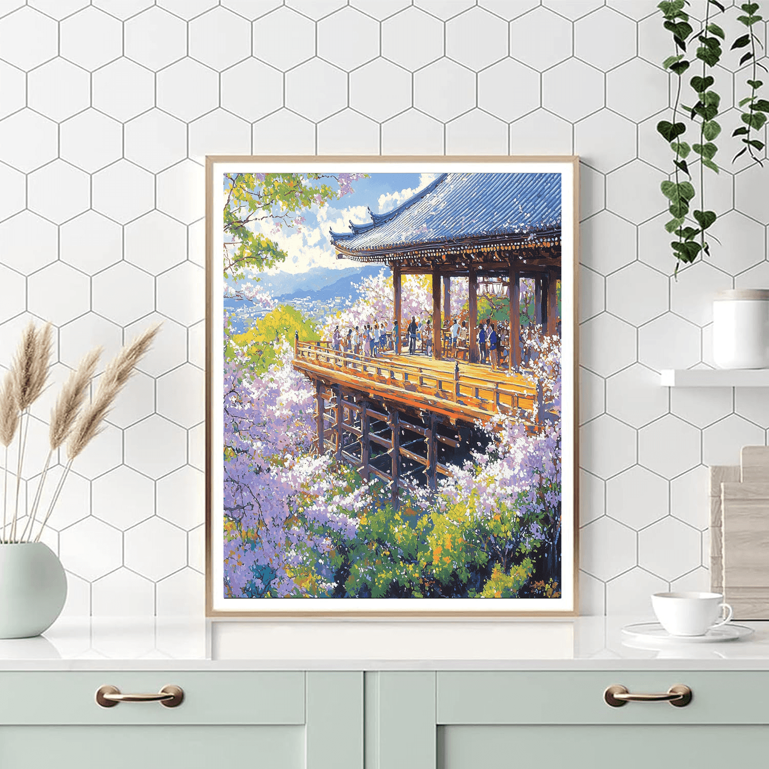 Kiyomizu-dera In Kyoto DIY Paint By Numbers