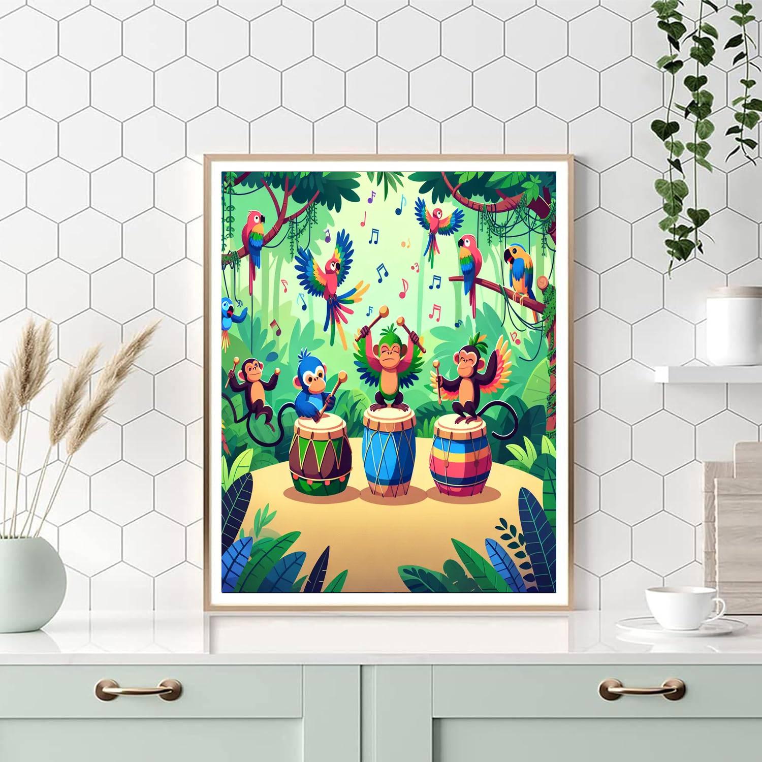 Tropical Rainforest Rhythm Paint By Numbers