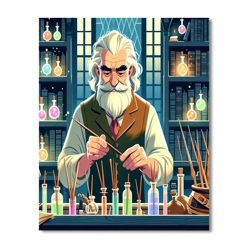 Wizard's Wand Workshop Painting By Numbers Kit